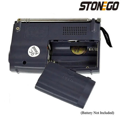 Portable Rechargeable Mini FM Radio Player Multi-function Plug-in Card Compact Design for Travel