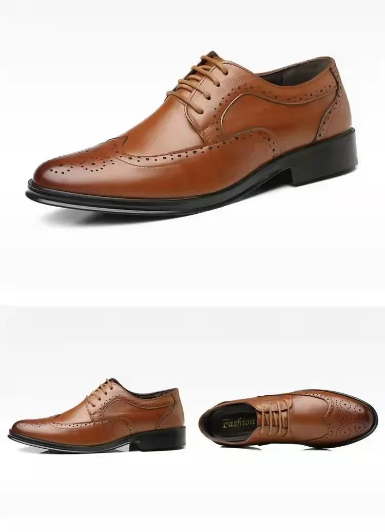 Social Shoe Male Breathable In Summer Official New Pointed Toe Men's Formal Shoes Cheap Liquidation Gentleman Legitimate Leather