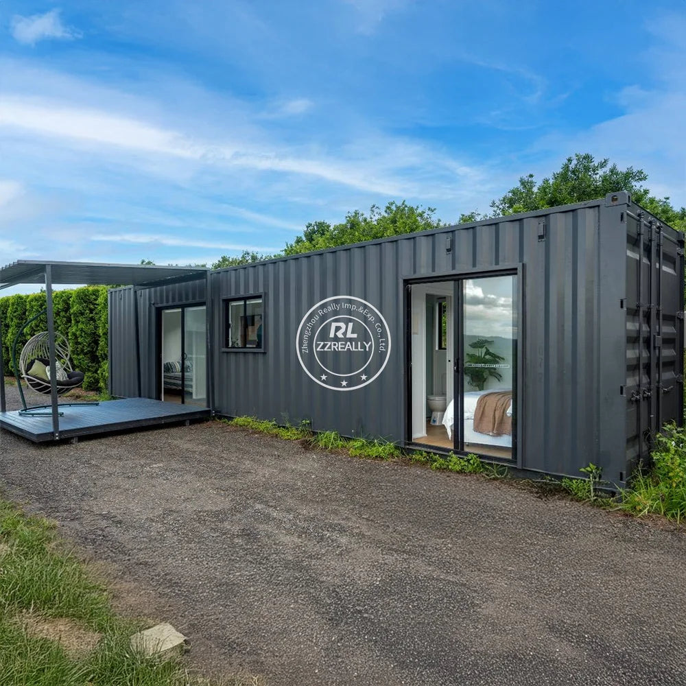 NEW Folding Container Home Luxury Portable Office 20Ft Prefab Container House Restaurant  for Temporary Site Offices