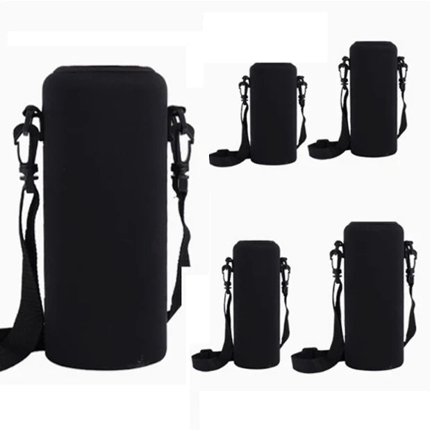 750ML/1000ML/1500ML Portable Water Bottle Insulated Neoprene Holder Pouch Bag Travel Thermos Cup Cover With Adjustable Strap