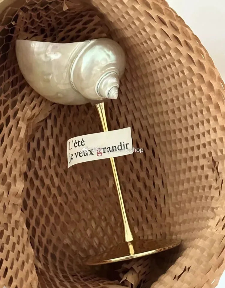 Nordic Handmade Natural Conch Shell Wine Glass Creative Party Drinking Set Ladies' Niche Champagne Glasses Bar High-end Utensils
