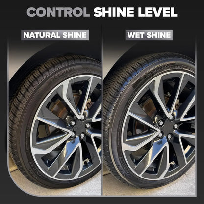 Hydroshine Ceramic Tire Coating Shine Spray Tyre Gloss Plastic Rubber Wheel Restorer  Long Lasting Hydrophobic Cleaner Seal Wax