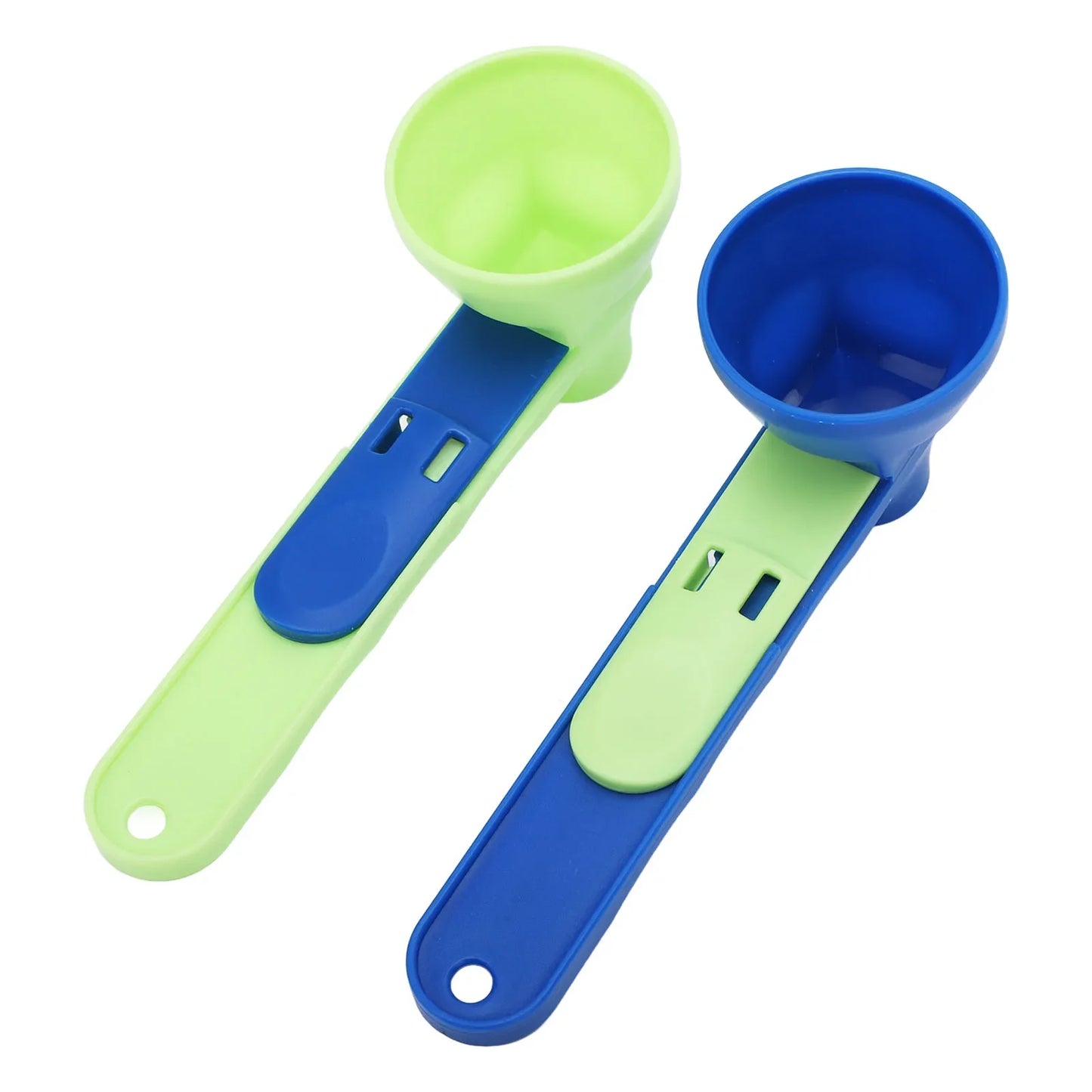 Protein Powder Funnel Scoop ABS Spill Proof Sliding Spoon Coffee Scoop Funnel for Sports Drink Protein Powder Funnel Scoop