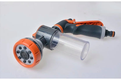 8 Function Foam Lance Water Gun High Pressure Nozzle Jet Garden Car Water Washer Sprayer With Foam Pot Cleaning Car Wash Tool