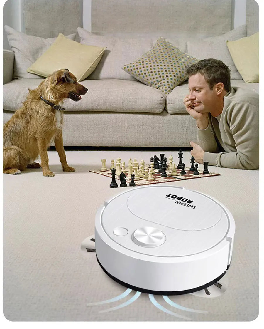 Wireless Smart Robot Sweeping Robot Vacuum Cleaner Mopping 3 In 1 Smart USB 1500Pa Dragging Cleaning Sweep Floor For Home Office