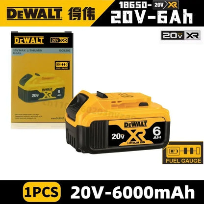 Original Dewalt 20V Battery, dewalt 2AH 3 5AH/6AH Rechargeable Lithium-Ion Battery, Dewalt DCB206 Power Tool Replacement Battery