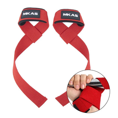 1Pair Non-slip Strap Gym Dumbbell Workout Weights Lifting Straps Crossfit Fitness Equipment Wrist Wrap Lift Exercise Training