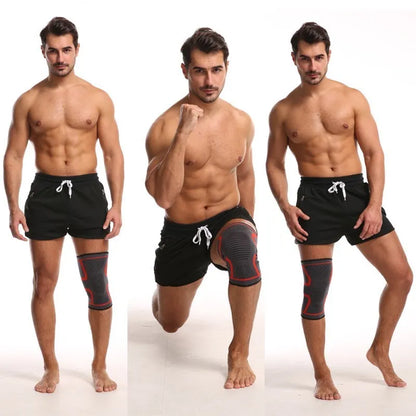 WOSWEIR-1 PC Elastic Knee Pads Nylon Sports Fitness Kneepad Fitness Gear Patella Brace Running Basketball Volleyball Support