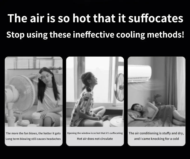 TINSOL New Compact Mini Electric Fan with Single-Hole Mist Air Conditioner Ice-Cool Humidifying Circulating Fan 360° Adjustable