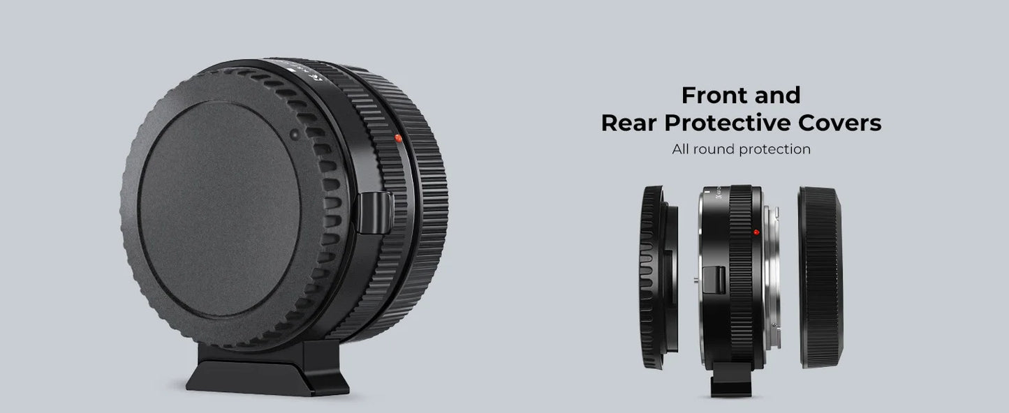 K&F CONCEPT EF to EOS R Adapter Auto Focus Lens Mount Adapter for Canon EF EF-S Lens to Canon EOS R/RF R3 R6 R50 Mount Cameras