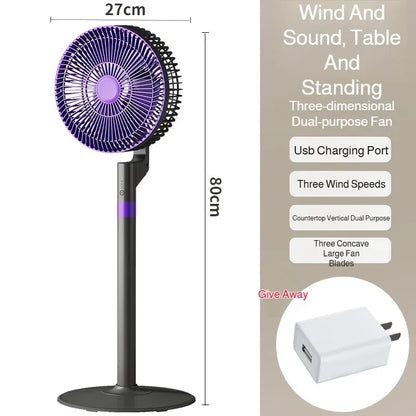 Household Air Circulation Fan Desktop Silent Electric Fan High Wind Floor Portable Fan Powerful Energy-saving Rental House Fan