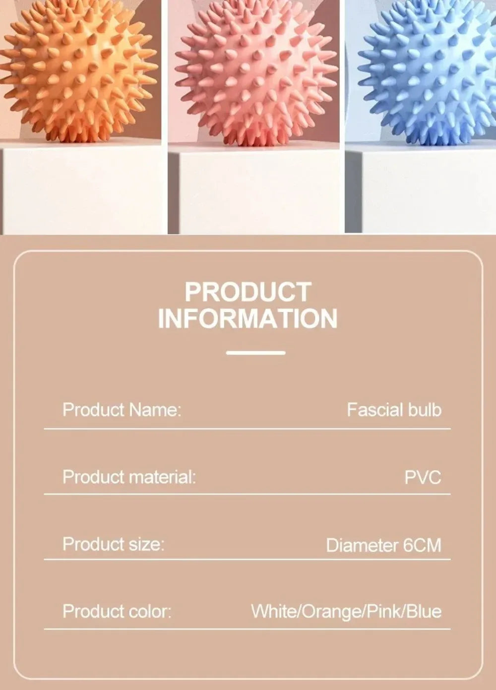 Fascia Ball Raised Point Massage Ball TPR Posture Master Yoga Ball Waist and Back Foot Massage Ball Muscle Relaxation Massage