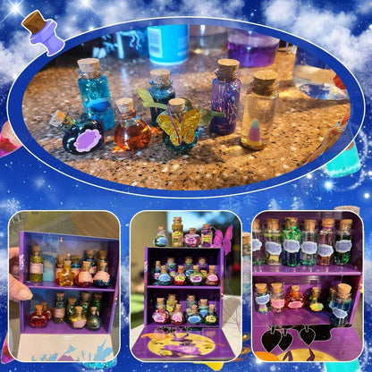 Fairy Magic Potions Kit Kids DIY Witch Glowing Spell Potion DIY Handmade Toys Science Experiments Kids Craft Kit Educational Toy