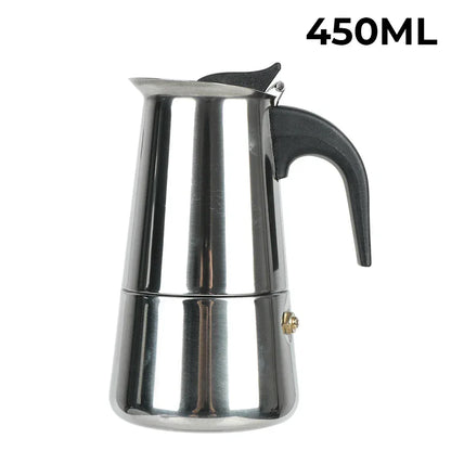New 50ml-600ml Moka Pot Aluminum Household Electric Burner Stove Top Espresso Percolator Coffee Maker Coffee Extraction Pot
