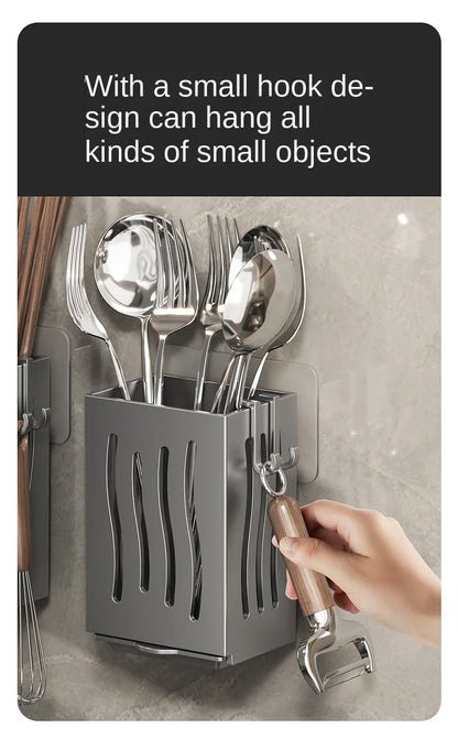 1Pc Cutlery Holder Kitchen Tableware Drainer Spoon Fork Chopsticks Storage Basket Rack Multifunctional Kitchen Tableware Organiz