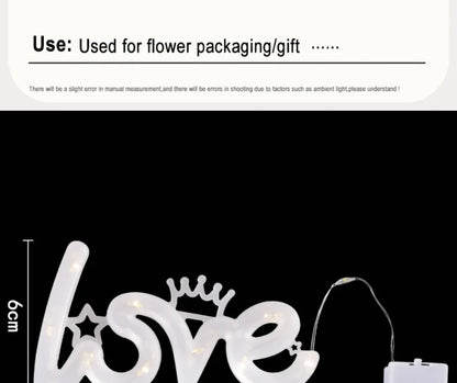 LED Love Luminous Lamp Romantic Confession Night Lights Happy Birthday Wedding Valentine Decoration Lamp Festive Party Supplies