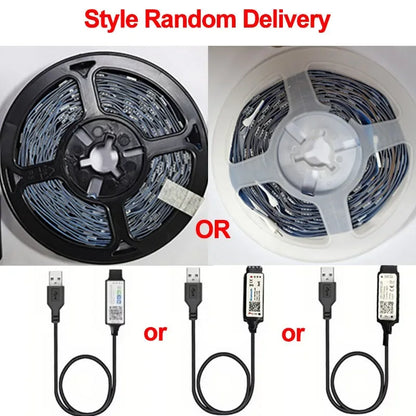 Bluetooth LED Strip Lights Smart SMD 5050 APP Remote Control Flexible Ribbon Diode Lamp Tape TV Backlights Game Room Home Decor