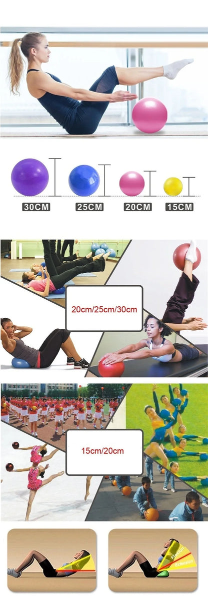 Mini Yoga Ball Physical Fitness ball for fitness Appliance Exercise balance Ball home trainer balance pods GYM YoGa Pilates 30cm