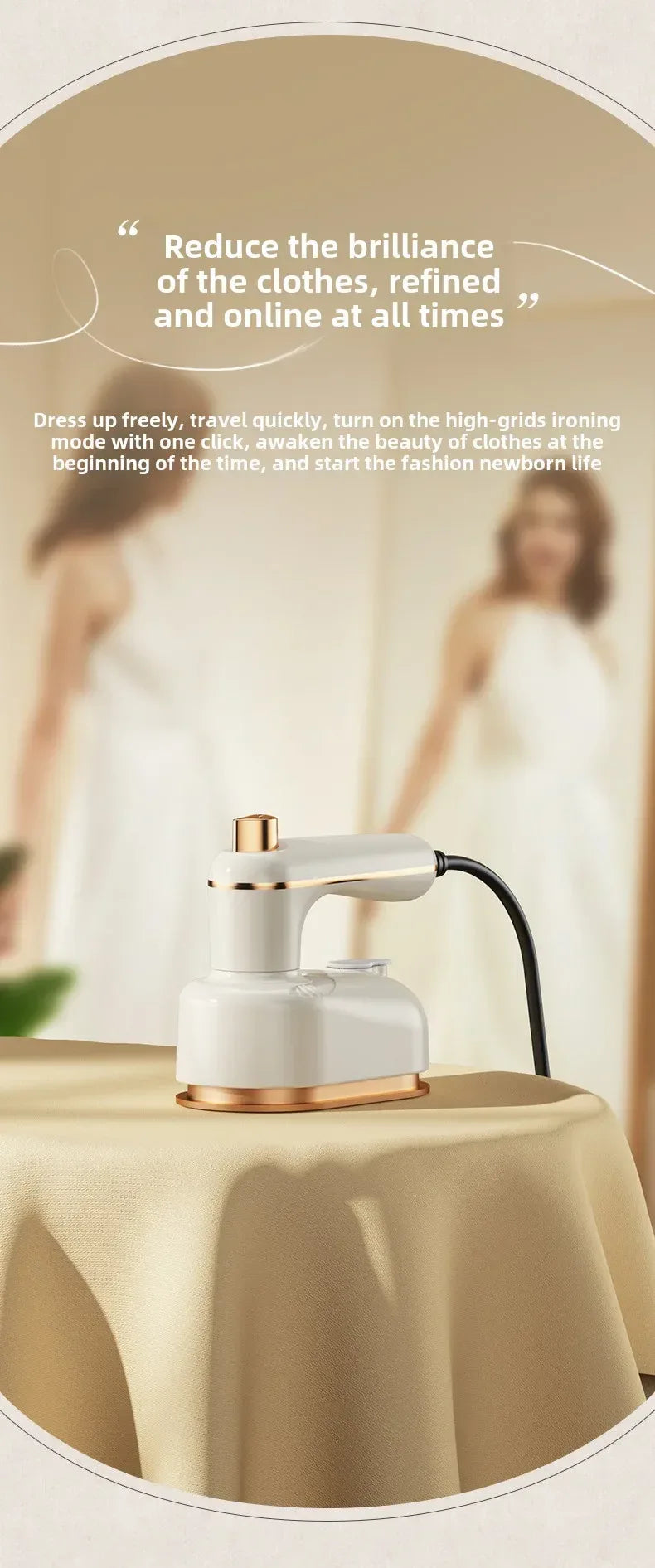 Portable Ironing Machine Handheld Steam Iron Flat and Hang Ironing 2 in 1 Heat Press Clothing Iron Machine Household Steam Iron