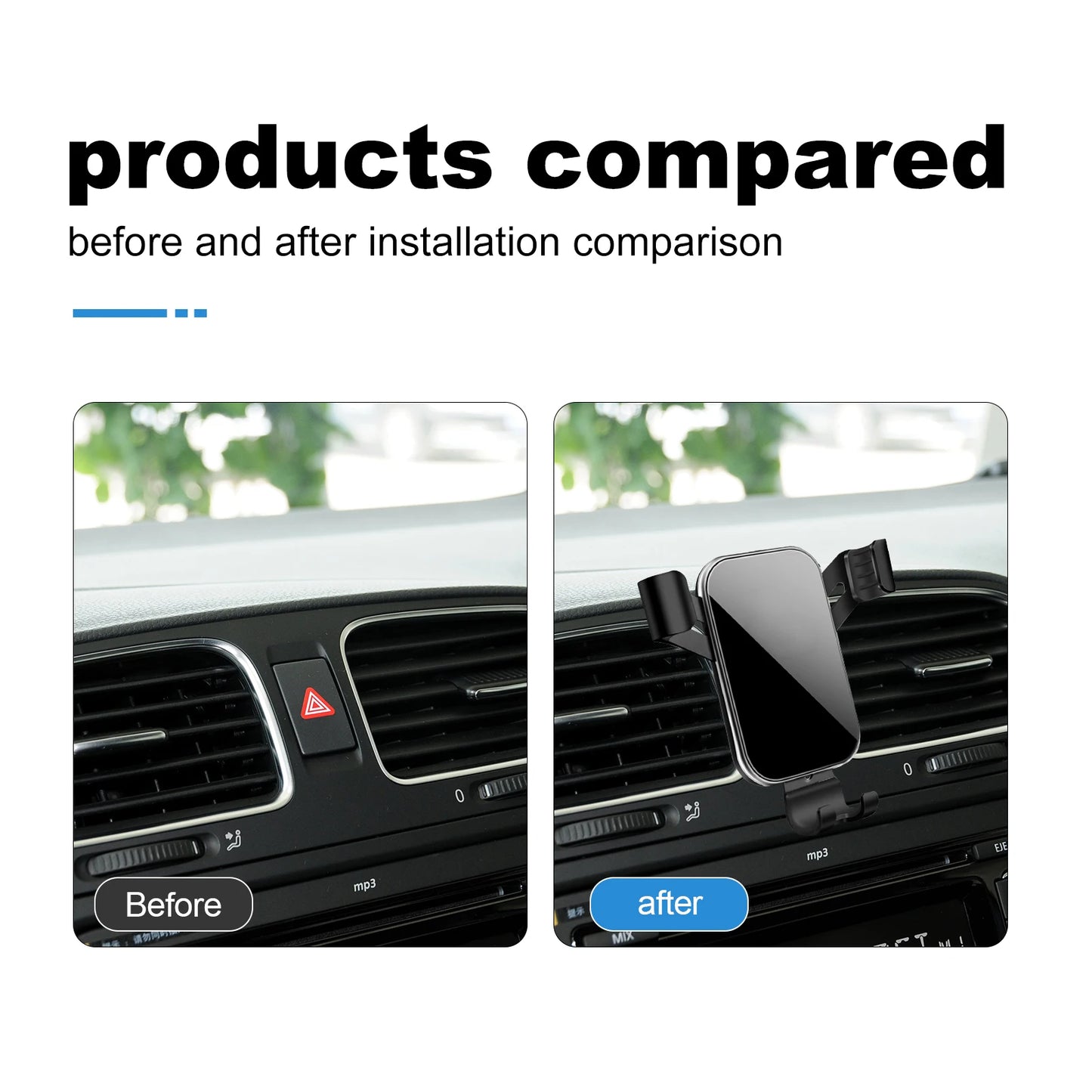 Gravity Car Phone Holder For Volkswagen VW Golf 6 MK6 2009 2010 2011 2012 2013Car Phone Holder Special Fixed Bracket Accessories