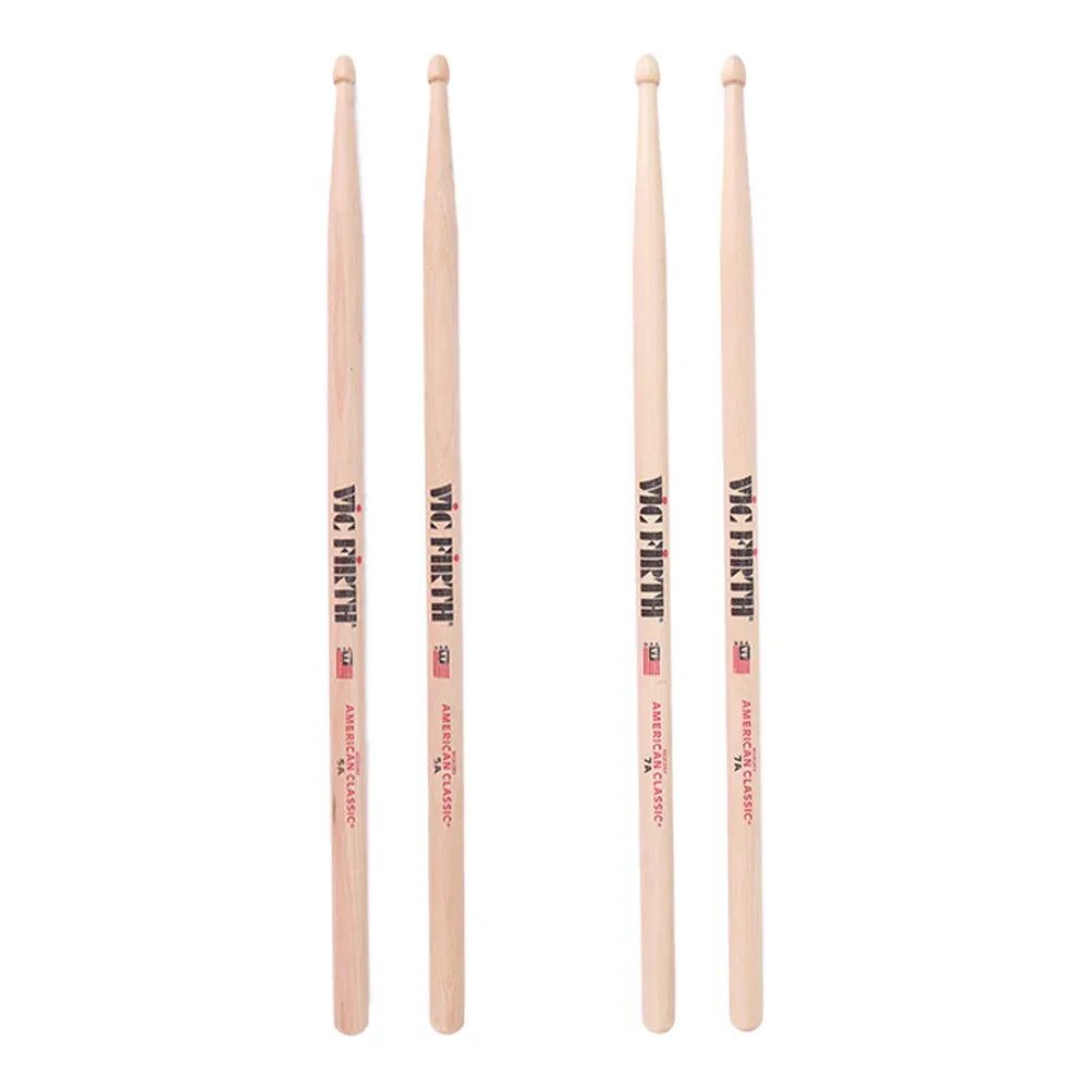 2-10PCS Drumsticks 5A/7A Drum Sticks Consistent Weight and Pitch Mallets American Hickory Drumstick for Acoustic/Electronic Drum