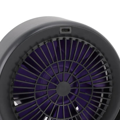 Desk Fan Battery Operated USB Rechargeable Personal Fan Quiet Small Portable Fan 100 Speed Adjustable Digital Display For Office