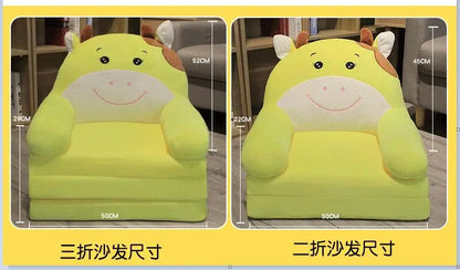 Sofas Children Sofa Cute Cartoon Lazy Folding Small Sofa Bed Girl Princess Baby Toddler Dual-purpose Child Seat All sofas