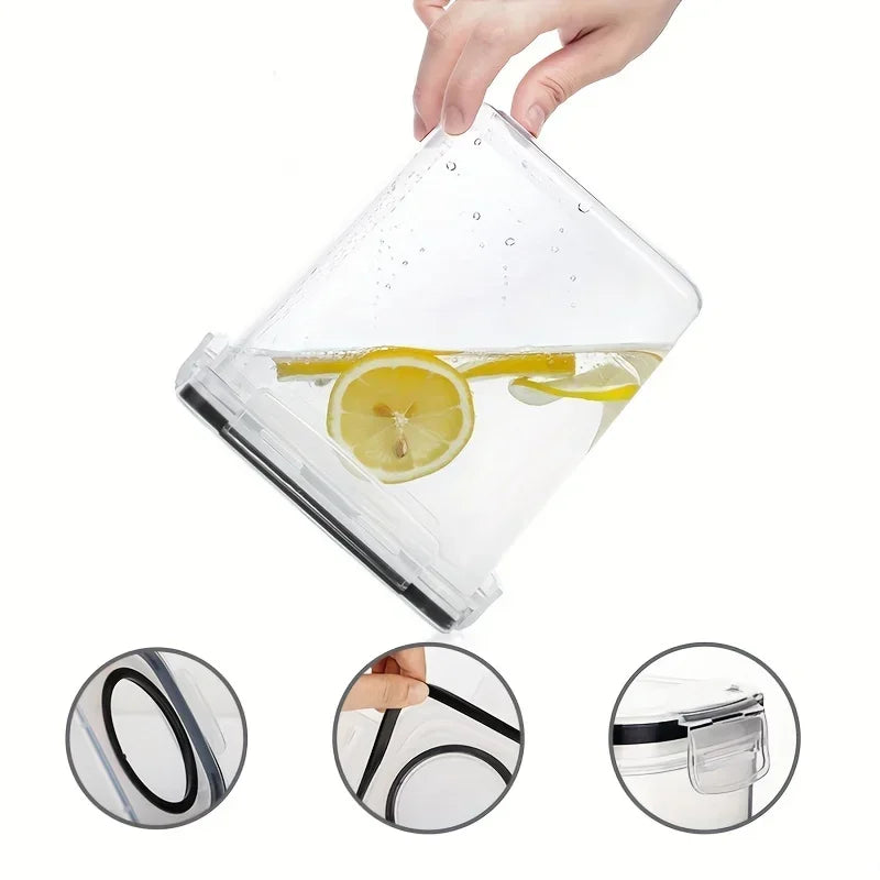 Food Storage Containers with Lids Stackable Treat Box Containers for Kitchen Pantry Organization Containers for Rice Dispenser