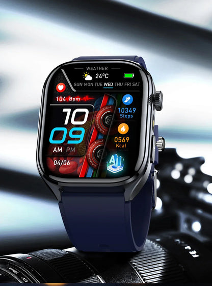 2025 New Accurate ECG Smart Watch Heart Health Analysis Blood analysis Blood Lipid Blood Pressure BT call Smart Watches For Men