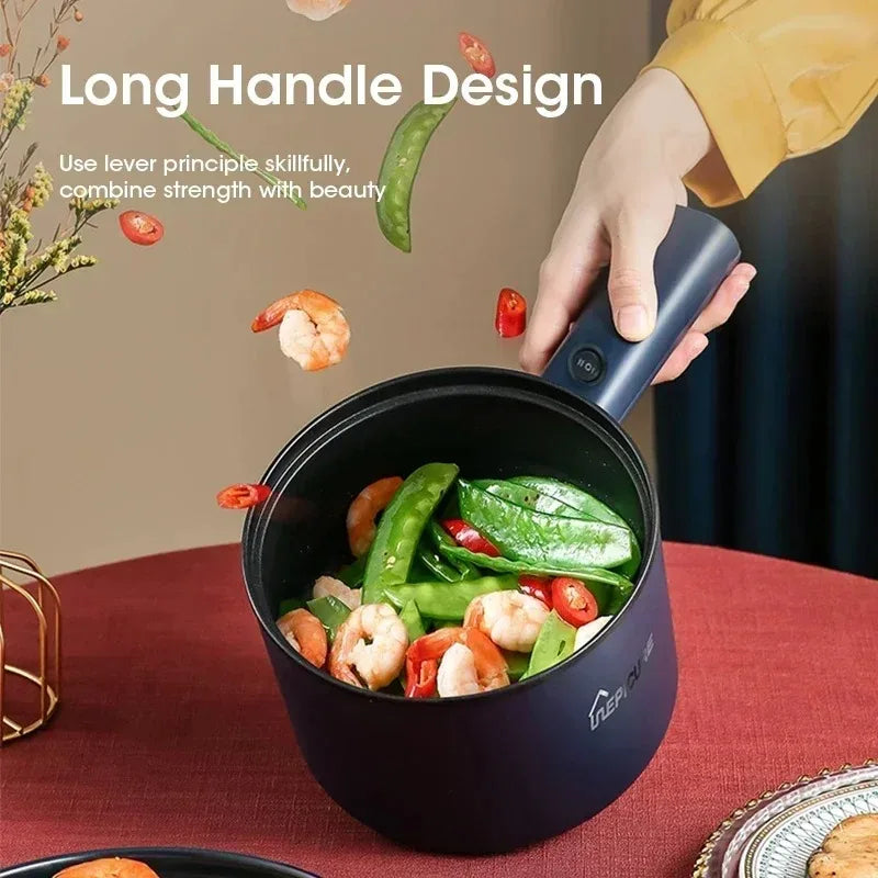 1.8L Mini Household Electric Rice Cooker Multifunction Hot Pot Non-stick Pan Single Double Layer for Students Dormitory