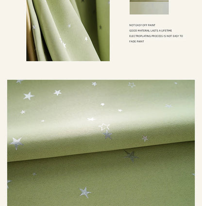 Home Children's Room Blackout Curtain Bedroom Soundproof Drapes Large Area Balcony Bay Window Curtains Modern Living Room Drape
