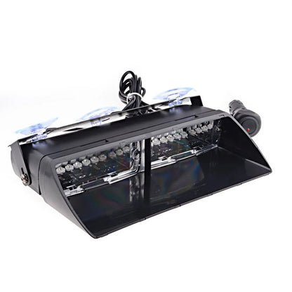 16W Car Windshield LED Strobe Light 12V Waterproof Police Lights Warning Light Flash Dash Emergency Signal Lamps