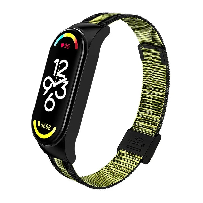 Metal Strap bracelet for Xiaomi mi band 7 6 5 3 4 strap Stainless Steel MiBand 4 Smart Wrist Strap for xiao mi miband 4 3 straps