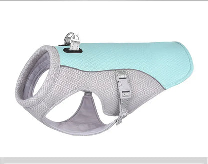 Dog Cooling Vest Dog Harness Cooler Jacket ,Reflective Breathable for Walking Dog Outdoor Camping and Hunting Training