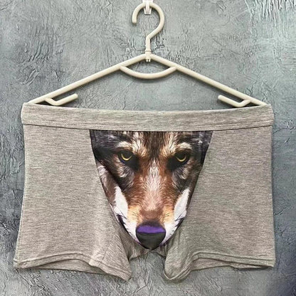 New Fashion Designer Underwear Man Novelty Underpants Men Boxers Cartoon Funny Print Male Boxer Briefs Modal Men's Panties Men