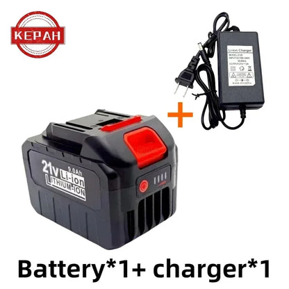 21V 18650 Lithium Battery Rechargeable 9000mAh Batteries High-current High Discharge 21 Volt Replace Battery For Screwdriver