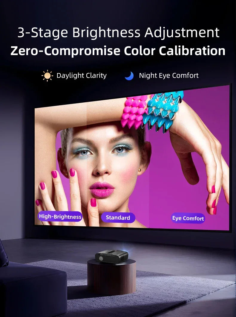 Smart 2K 4K Full HD 1080P Portable Projector Auto Focus Android WiFi Home Cinema Outdoor Game Video Beam Karaoke Projector