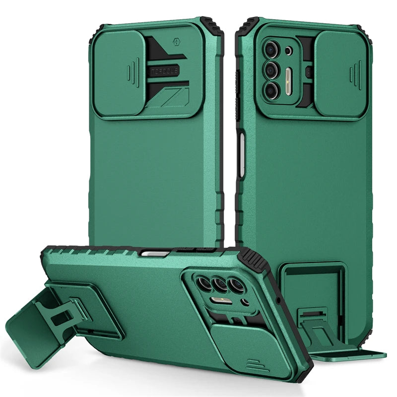 For Motorola Moto G Power G Stylus 2021 Case Slide Camera Protect Phone Case For Moto G Pure G9 Plus G30 Stand Armor Back Cover