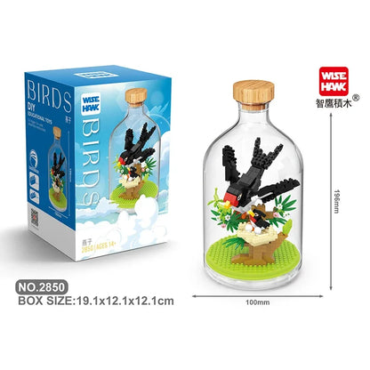 MOC Building Blocks Animal Model Bird Bald Eagle Parrot  DIY Assembly  Bricks Creative Games Collection Toys Xmas Gifts