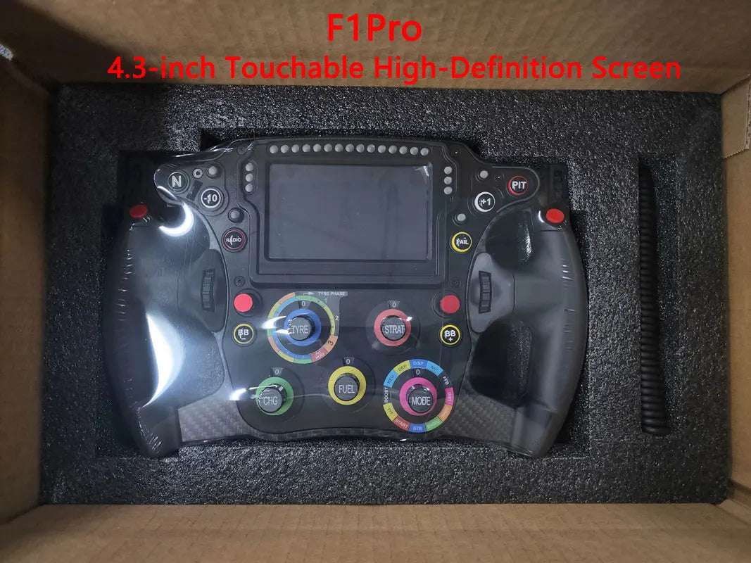 PC FORMULA Game Steering Wheel Racing Game Simulator with 4.3-inch Touchable High-Definition Screen For Fanatec SIMAGIC MOZA