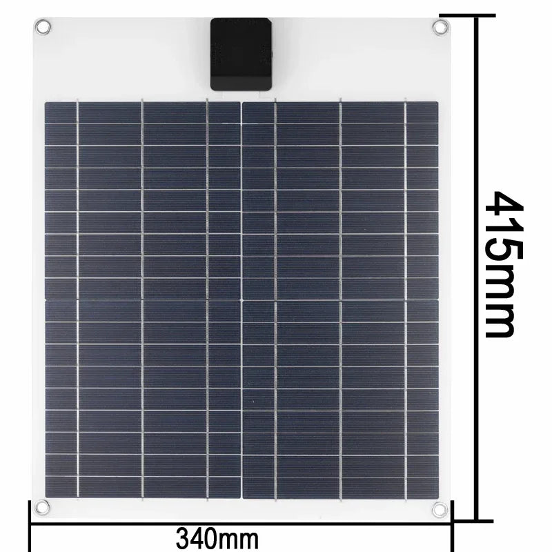 100W 5A-60A Solar Car Battery Charger Kit 5V/12V Fast Charging, high current fast charging Built-in Voltage Regulator