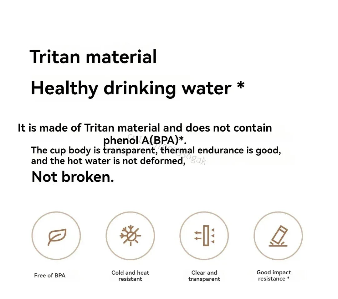 2025 Mijia Magnetic Tea Warehouse Cup Portable 800ml Tritan One-touch Pop-up Lid Water Bottle Tea Filtration Water Cup