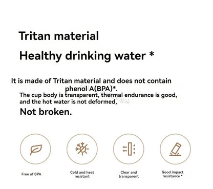2025 Mijia Magnetic Tea Warehouse Cup Portable 800ml Tritan One-touch Pop-up Lid Water Bottle Tea Filtration Water Cup