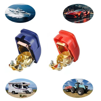 Battery Terminal Connectors 1 Pair Includes Positive and Negative 12V Car Quick-Release Connectors Suitable for Vehicles Boats