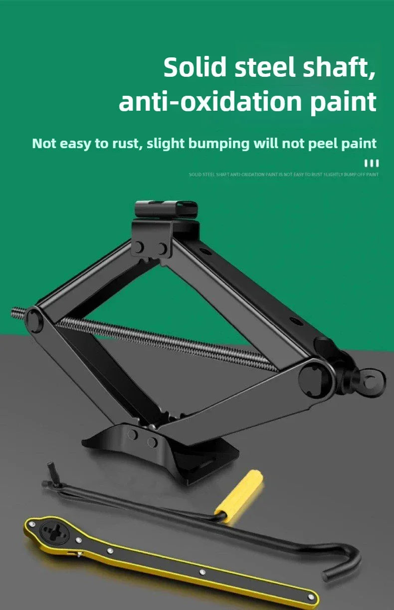 BAOLIAN Car Scissor Jack 3T Auto Emergency Lift Stand Labor-Saving Repair & Tire Replacement Tool and Wrench for SUV Vehicles