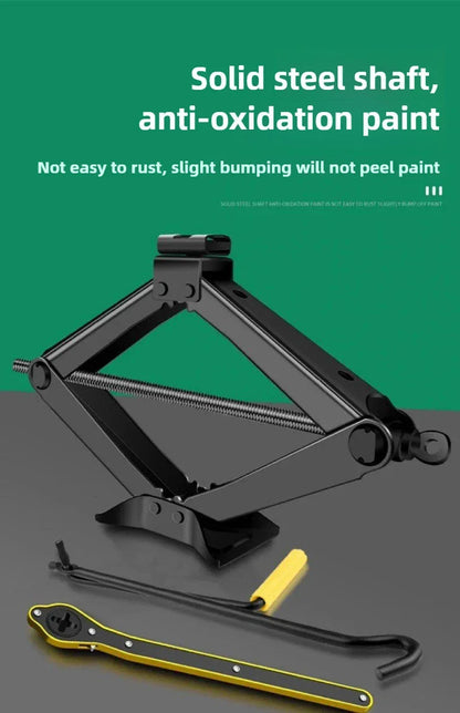 BAOLIAN Car Scissor Jack 3T Auto Emergency Lift Stand Labor-Saving Repair & Tire Replacement Tool and Wrench for SUV Vehicles
