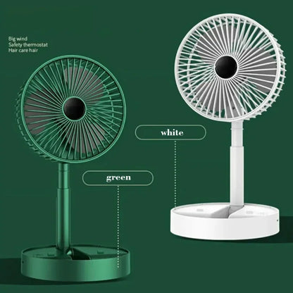 Desktop fan charging model, long endurance USB foldable mini retractable fan, dormitory portable desktop electric fan