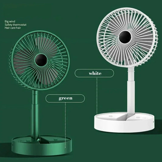 Desktop fan charging model, long endurance USB foldable mini retractable fan, dormitory portable desktop electric fan