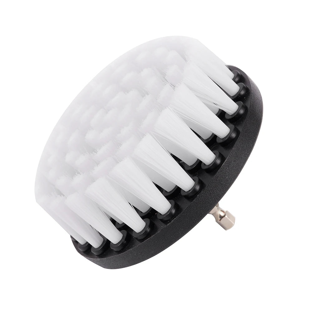 1pc Soft Drill Brush Attachment 4inch For Cleaning Carpet & Leather And Upholstery Glass Car Tires Electric Scrubber Drill