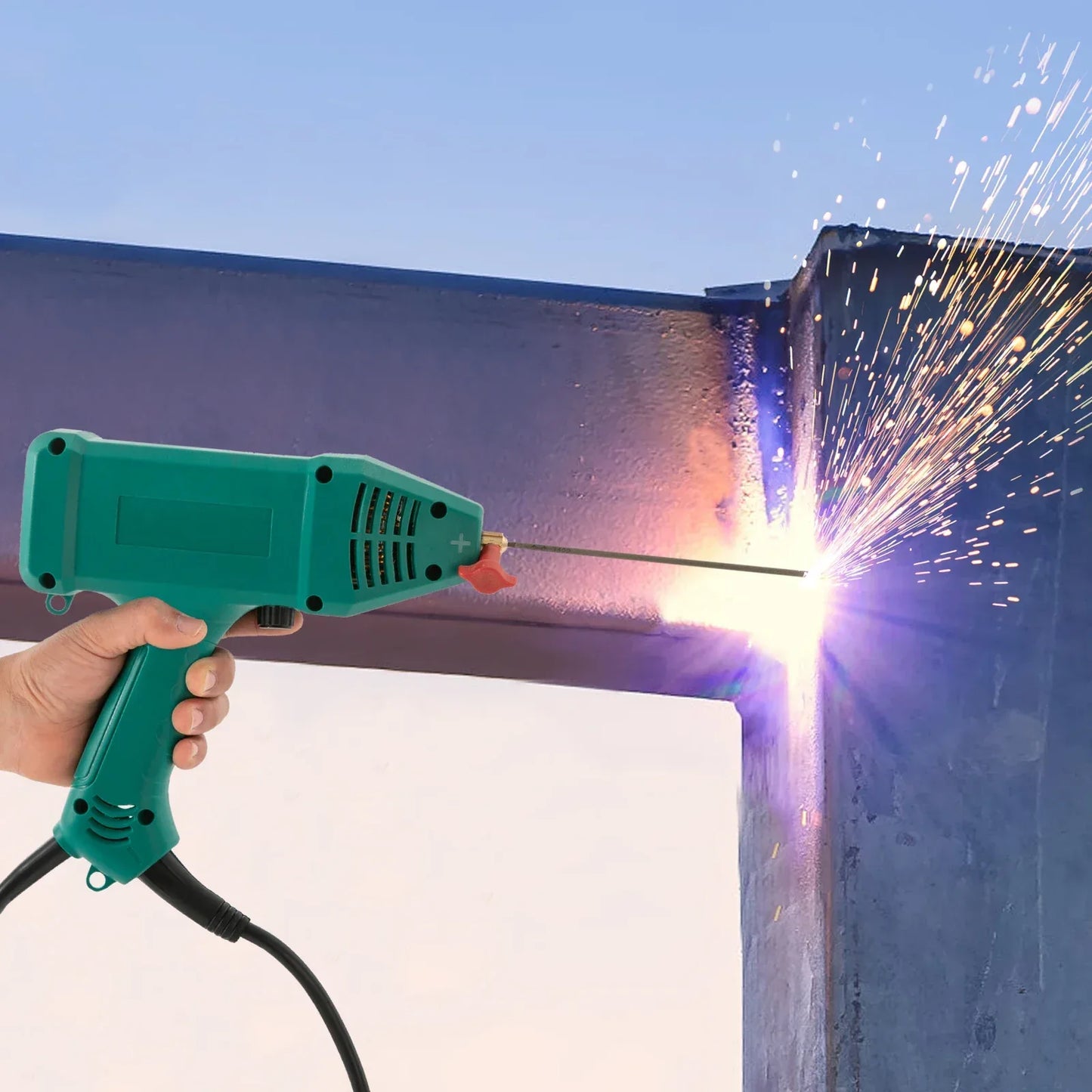 220V Portable Handheld Welder with 6.56ft Power Cord 3000W Welding Machine Set with Protective Mask
